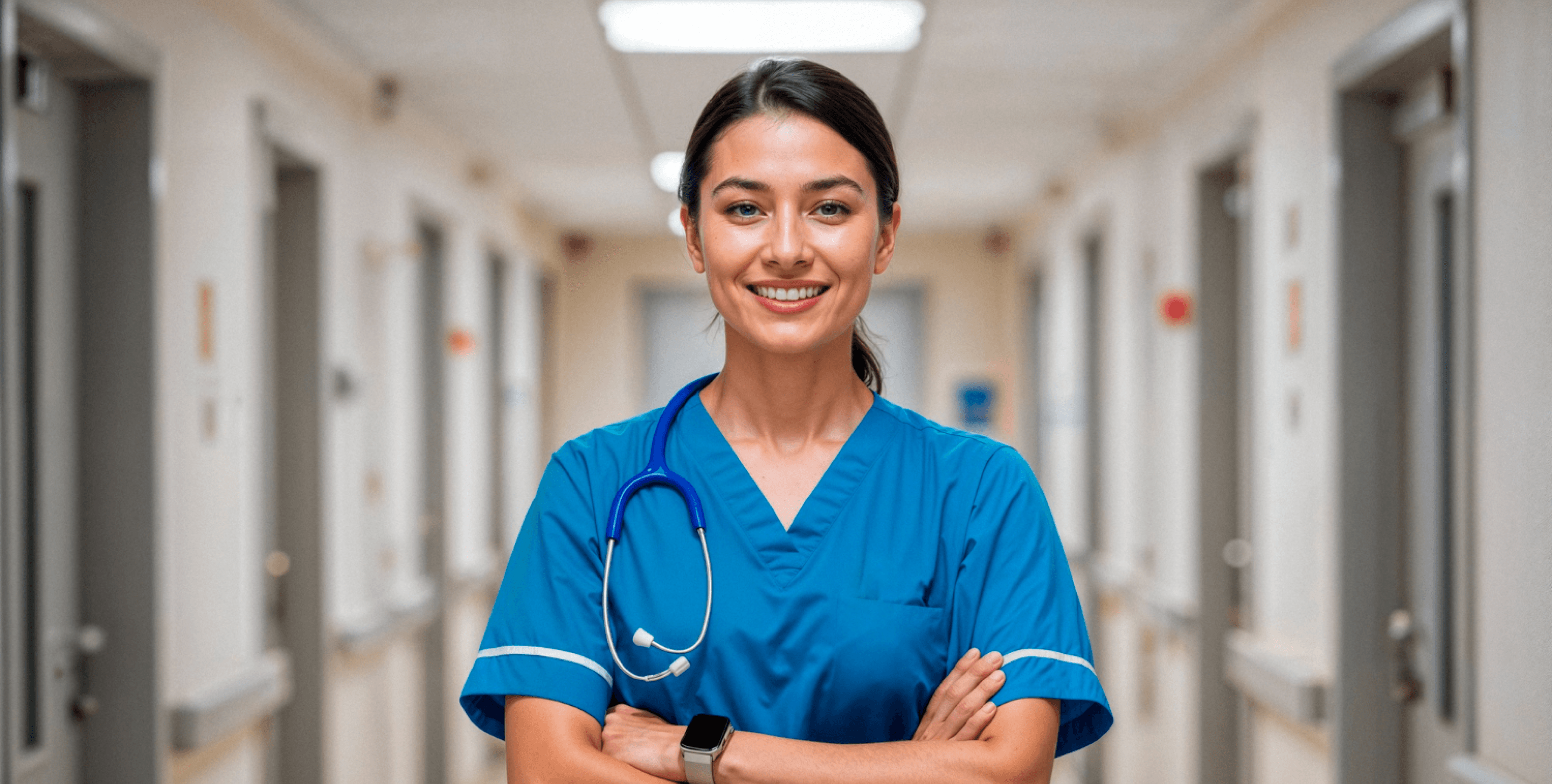 Healthcare analytics workspace background